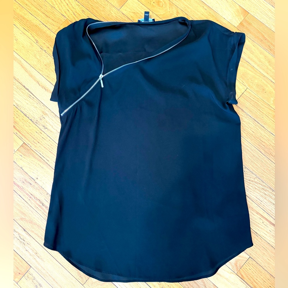 Express Black Asymmetrical Women's Blouse